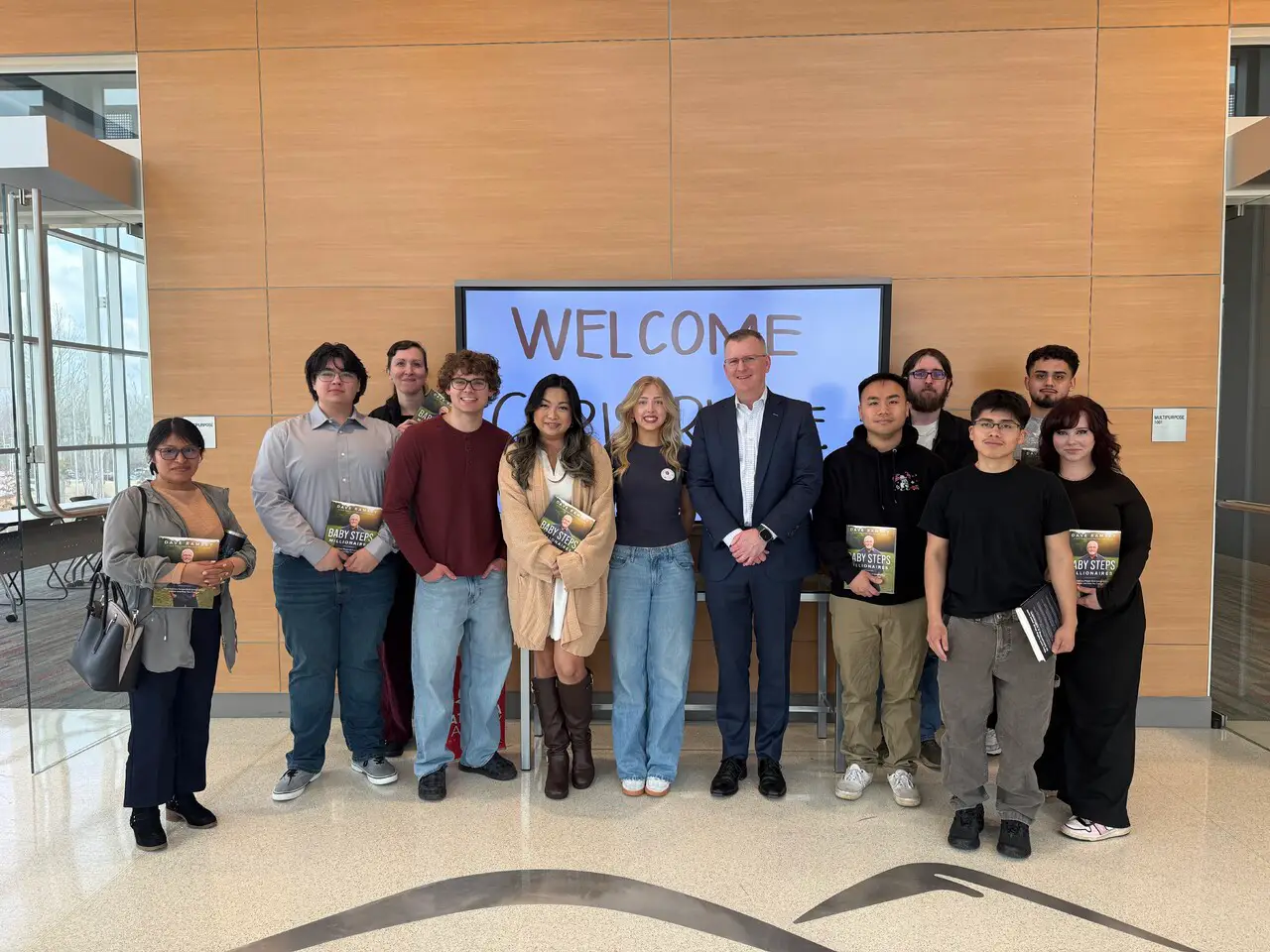Christopher A. Rhyne with community members